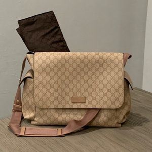 Gucci GG Supreme Printed Changing/Diaper Bag